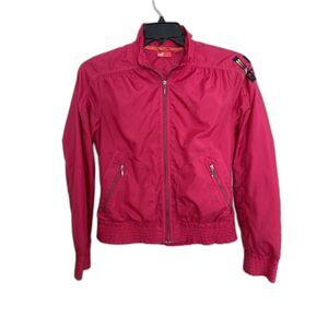 PUMA Women’s Track Jacket - Hot Pink Y2K Windbreaker - Size M